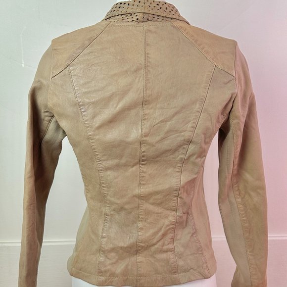 Bano eeMee Leather Canadian Designer Jacket Size 0 or XS - Picture 5 of 7